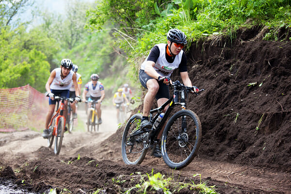 Mountain-biking